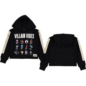 Disney Girls Villain Black Hoodie with Sequins NWOT's